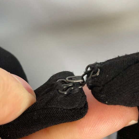 Joseph Ribkoff Bolero Cropped Jacket Womens Large Black Tiered Timeless Classic - Picture 4 of 10